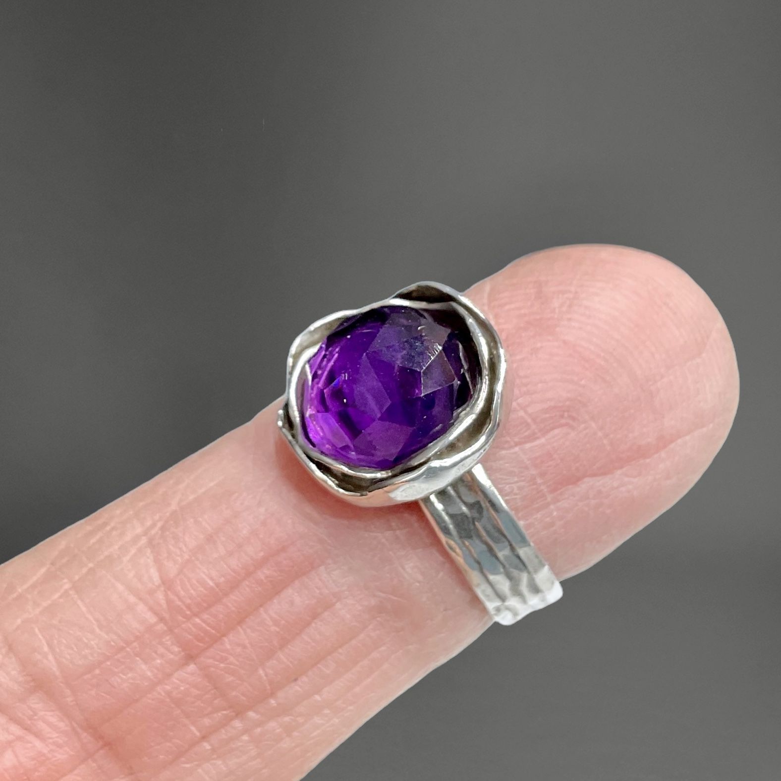 Sterling Silver & Amethyst Ring
