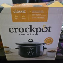 Crockpot slow cooker 4 quartz