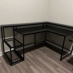 69x47x30 Carbon Fiber Computer L desk