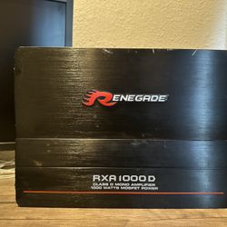 Renegade RXA1000D Mono Amp