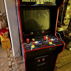 Arcade1Up Mortal Kombat II Deluxe Arcade machine.
