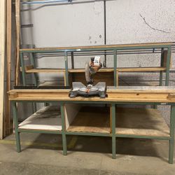 Free 8’ X 4’ X 6’7” Miter Saw Table 