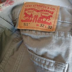 Levi Men's  Skinny Fit Jeans W32 X L32 Gray Stone