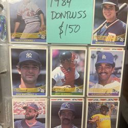 1984 DONRUSS BASEBALL COMPLETE SET MATTINGLY RC!!! 🔥🔥🔥