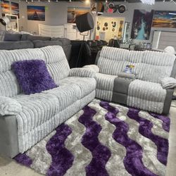 2 Pc Reclining Sofa And Love Crazy Special $600 OFF!