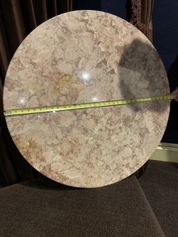 Vintage Round 34 inch Rose Marble Top from Portugal 🇵🇹