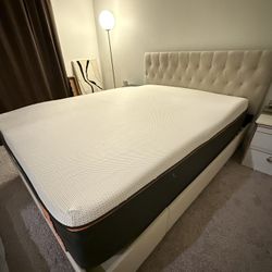 Birch Lane Tufted Upholstered Platform Bed - Queen