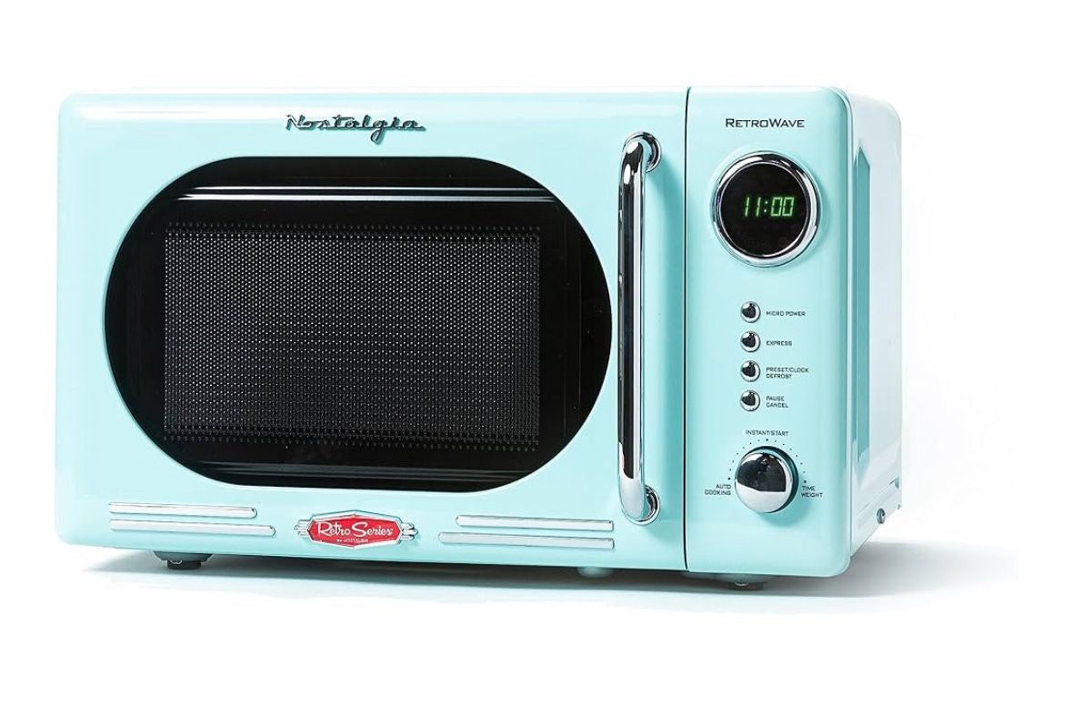 Nostalgia Retro Compact Countertop Microwave Oven