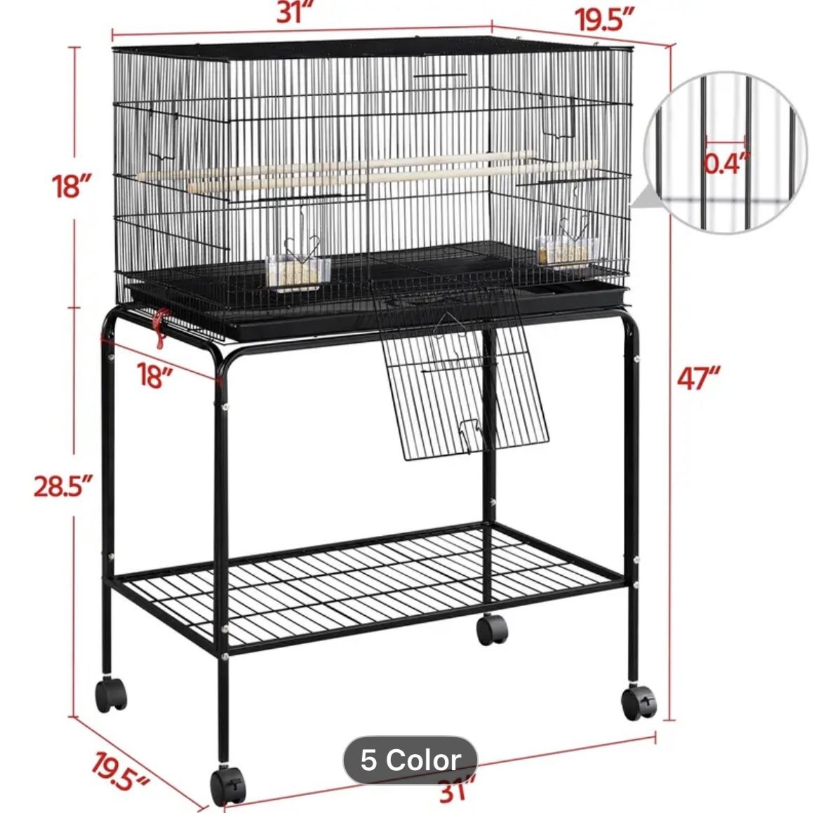 Bird Cage With Stand