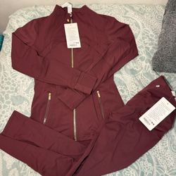 Burgundy Lululemon Set