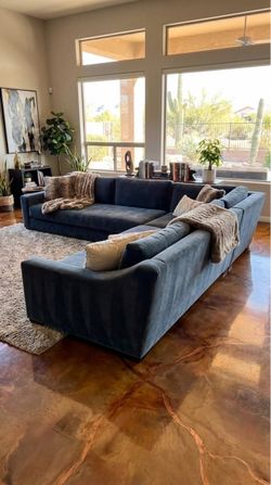 Free Delivery Restoration Hardware Modena twilight sectional couch