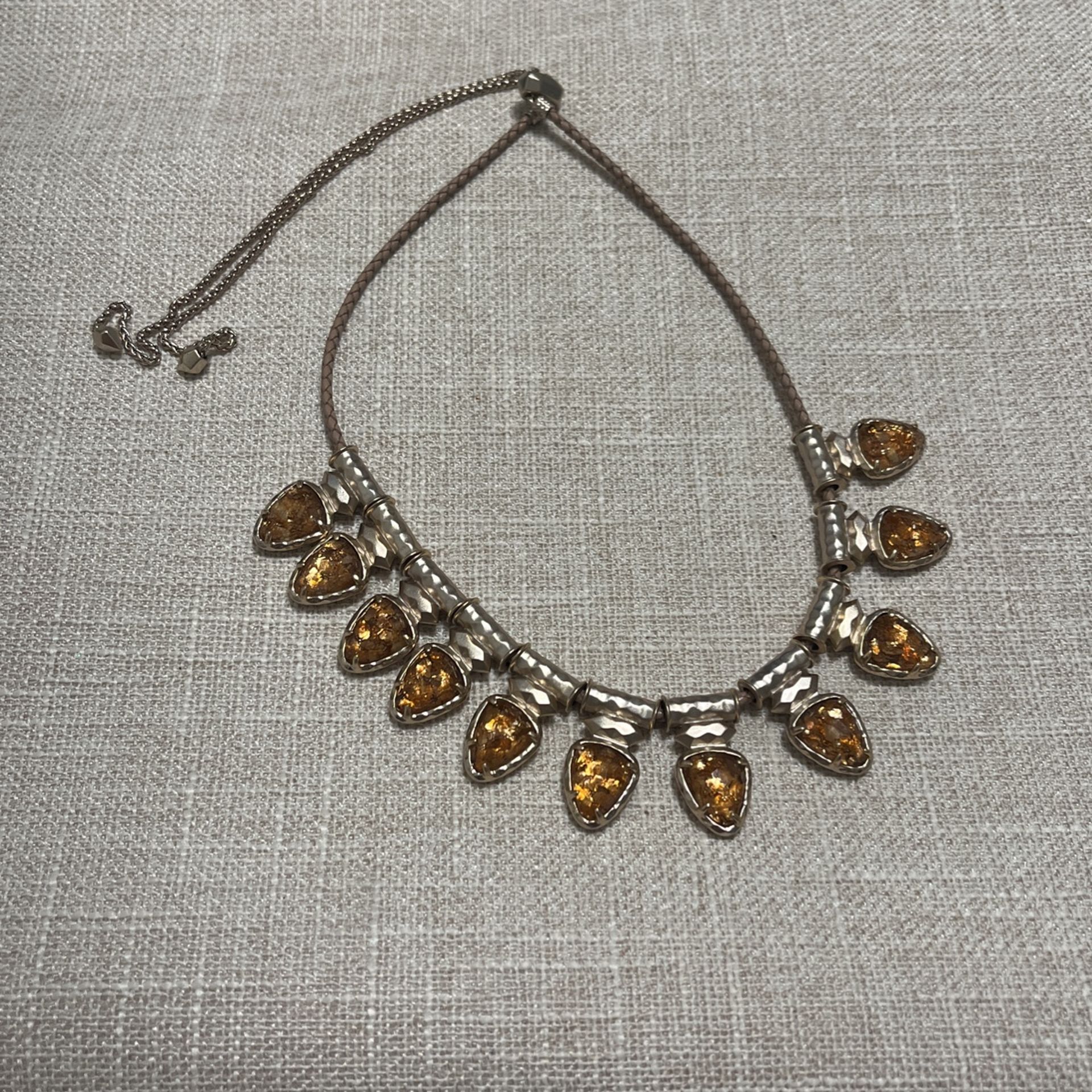 Kendra Scott Amber Drop Statement Necklace