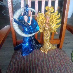 1996 Dolls Sun Goddess And Moon Goddess Barbies