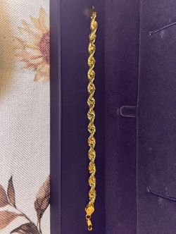 Real 10k Gold Rope Bracelet