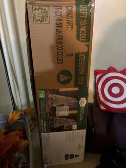 Christmas tree with all decorations in box