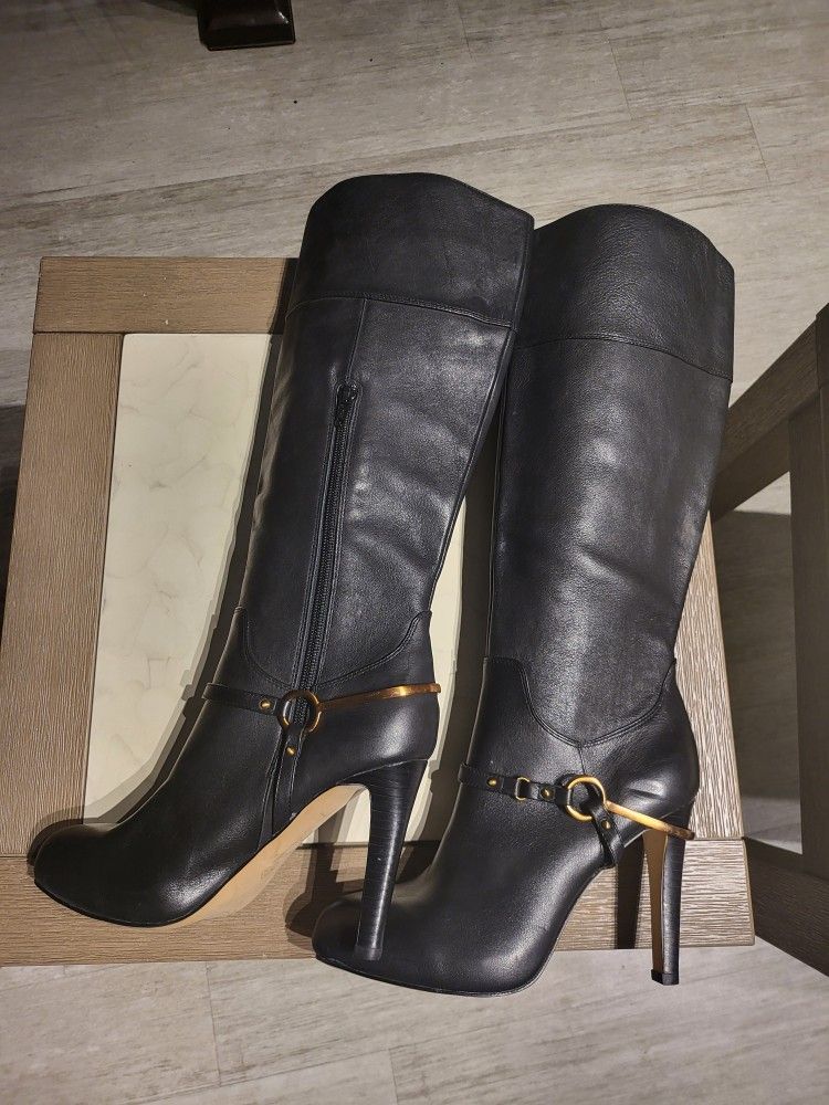 Black Isola High Heel Boots