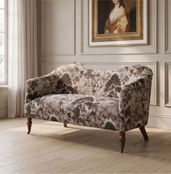 Accent Loveseat Motcha Brown fabric. New Especial price