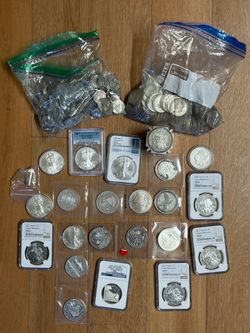 999.fine silver coins & 90% silver coins 🍁