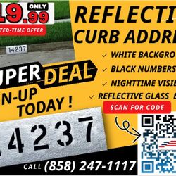 Reflective Curb Address $19.99