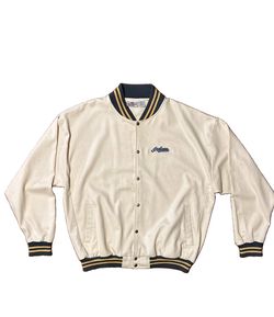 Vintage 90s Antigua Sport Cleveland Indians Cream Varsity Jacket - Size XXL - 27.5x30.5