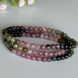 5mm Multicolor Tourmaline Necklace  21 in 🍉
