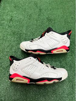 JORDAN 6 LOW INFRARED WHITE  SIZE 13