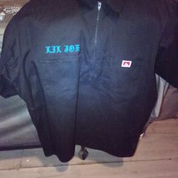 Deadstock American made BEN DAVIS pullover Label Lil Joe Pharaoh black Size L