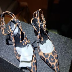 ZARA Leopard Print Women's Hi-Heels