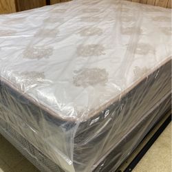⚜️NEW DOUBLE SIDED SEMI FIRM MATTRESS W.BOXSPRING INCLUDED ⚜️ 🔅🔆SUMMER SAVINGS IN EFFECT 🔆🔅