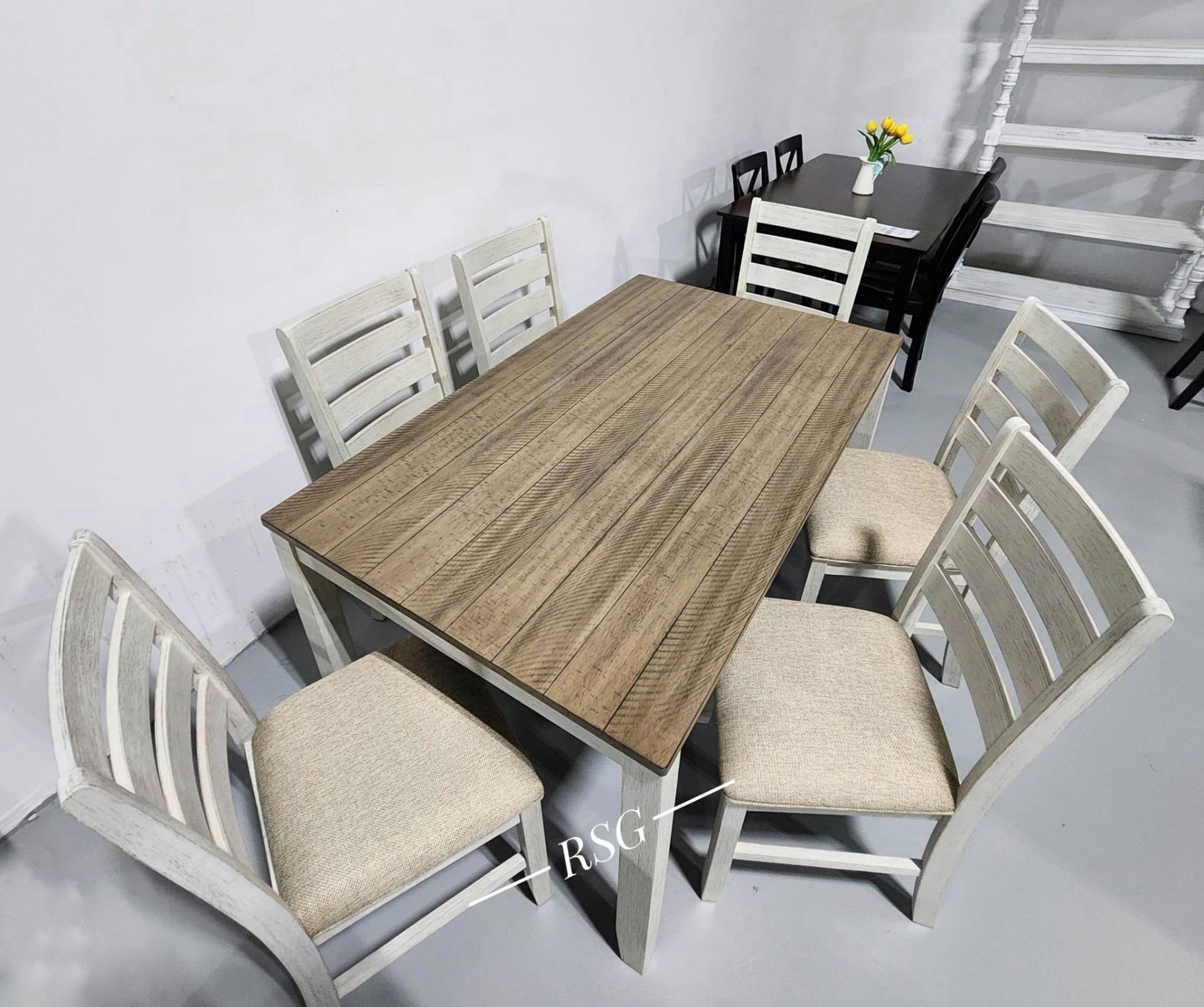 Skempton Dining Table and Chairs Set Only $39 Down Payment 👉 PLEASE ASK FOR JON GREEN WHEN YOU ARRIVE!