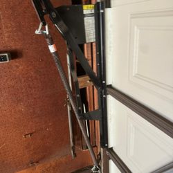 Garage Door Broken Spring Opener Off Track Adjustment Replace And Parts 