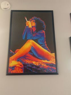 Framed psychedelic Style Pop Art Poster