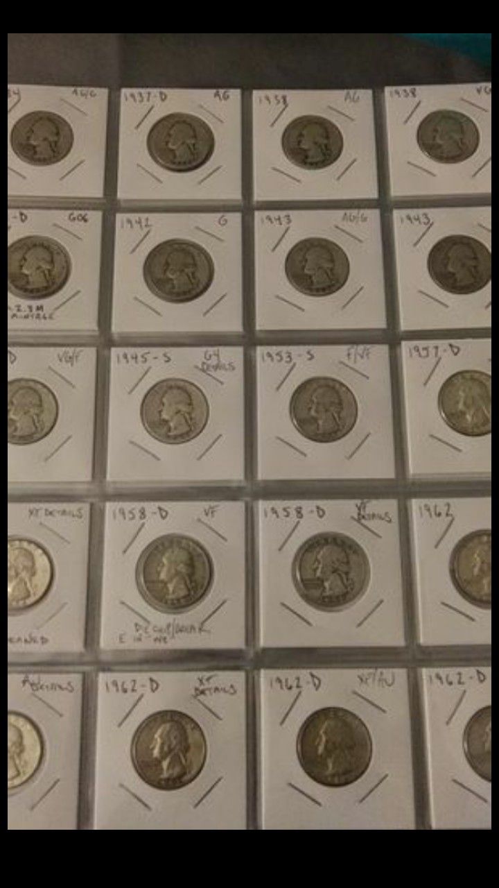 30 silver Washington quarters, silver is going up!!