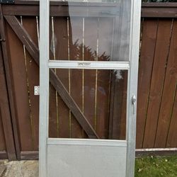 78”x 34” greenhouse, aluminum door, 1 inch thick with glass
