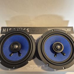 HIFONICS 1 PAIR 6.5" 2 WAY 125 WATTS SHALLOW MOUNT CAR SPEAKER