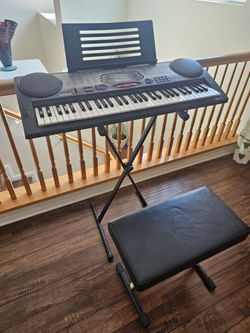 CASIO ORGAN STAND AND BENCH