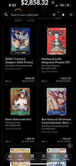 One piece cards