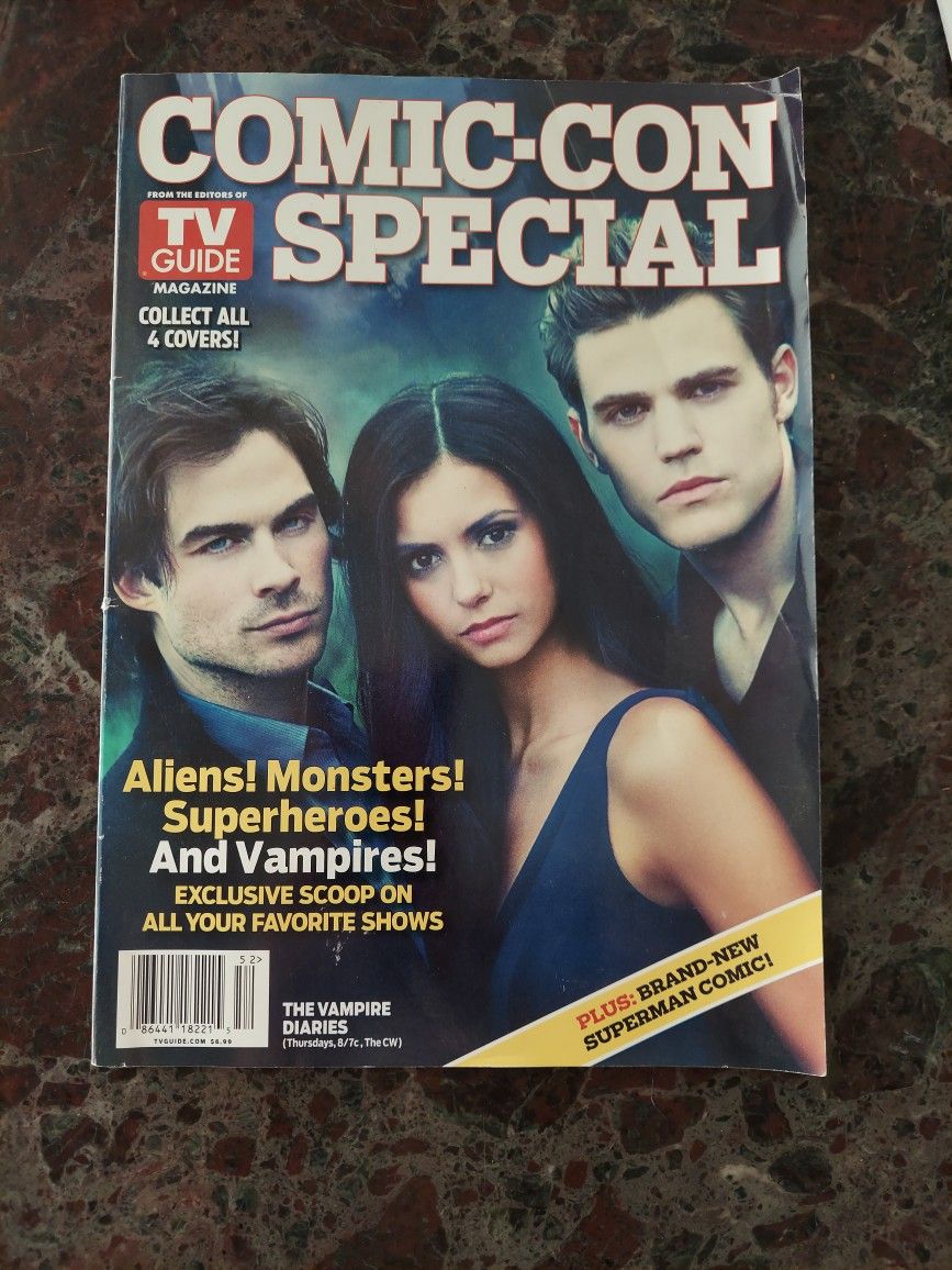 The Vampire Dairies Comic con Special tv Guide Mag