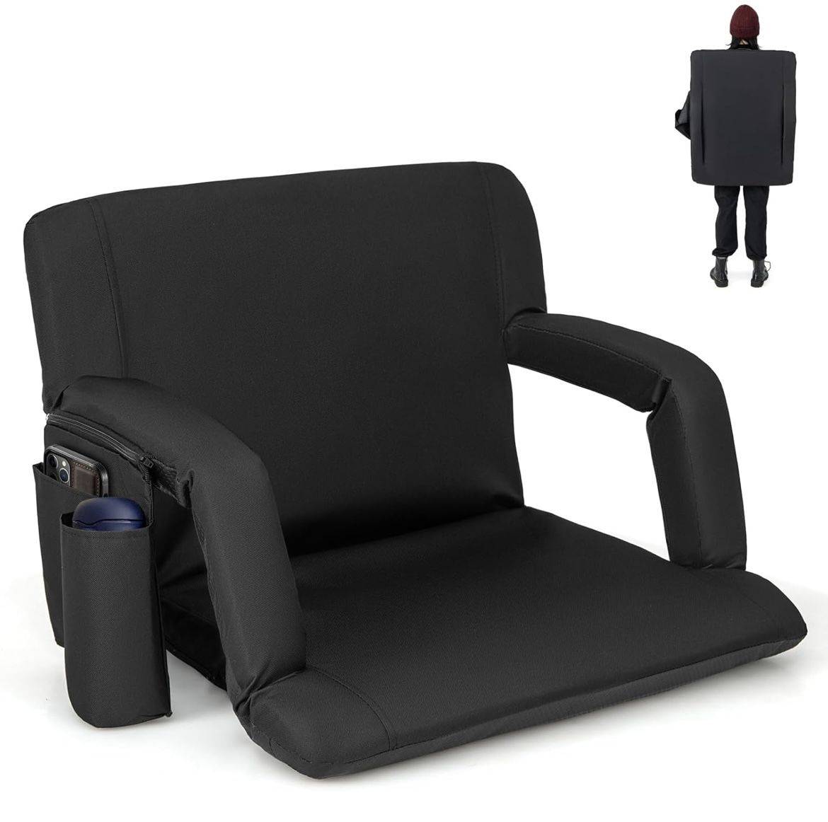 Goplus Stadium Seating for Bleachers, 24.5’’ Wide For Sale $26.00 50%+ OFF Retail $52.99 NEW IN BOX