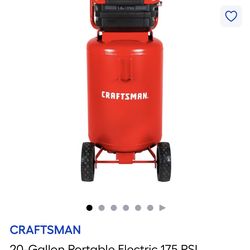 Craftsman 20 Gal. Air Compressor Like New.