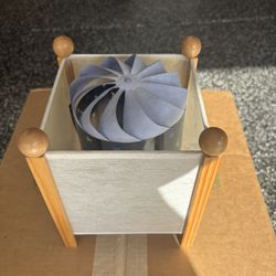 Vintage Magic Spinning Lamp night light with spinning stars and moons from 1990's moves/spins when plugged in. 8-1/2 inches tall, 6-1/2 inches wide