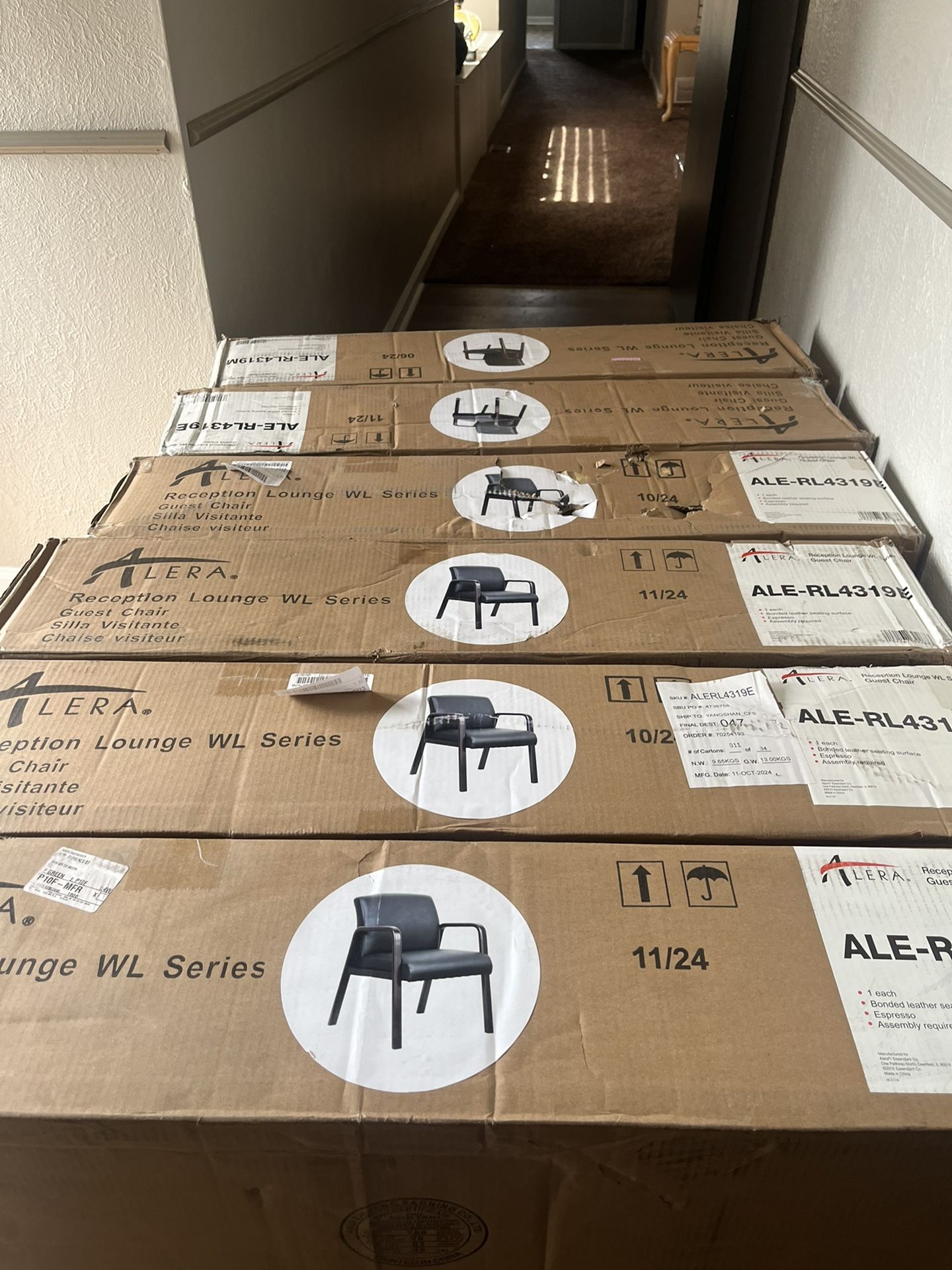 7 Alera Reception Lounge Chairs