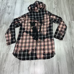 EXTREMELY RARE VLONE X CLOT Hooded Flannel