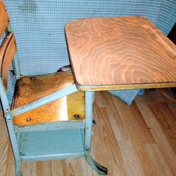 Antique Kindergartener 1940s School Desk 2ft.Tall 2ft.Long 20in.Wide