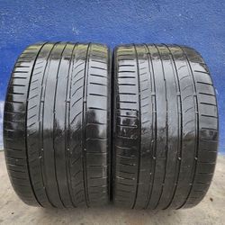 2 USED TIRES CONTINENTAL 285/30/19