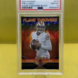 Trey Lance Flamethrowers Black /10 – PSA 10 Gem 💎🔥 Super Short Print!