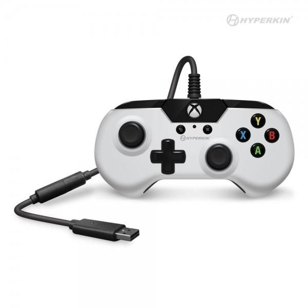 X91 Wired Controller for Xbox One/ Windows 10 (White) - Hyperkin