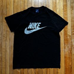 VTG 80s Nike Swoosh T-shirt Single Stitch Blue Tag Made in USA (Rare) Sz. S