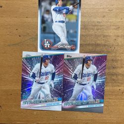 2024 TOPPS SHOHEI OHTANI 3 CARD LOT 