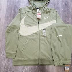 Mens Nike Drifit Zip up Hoodie And Joggers L/M